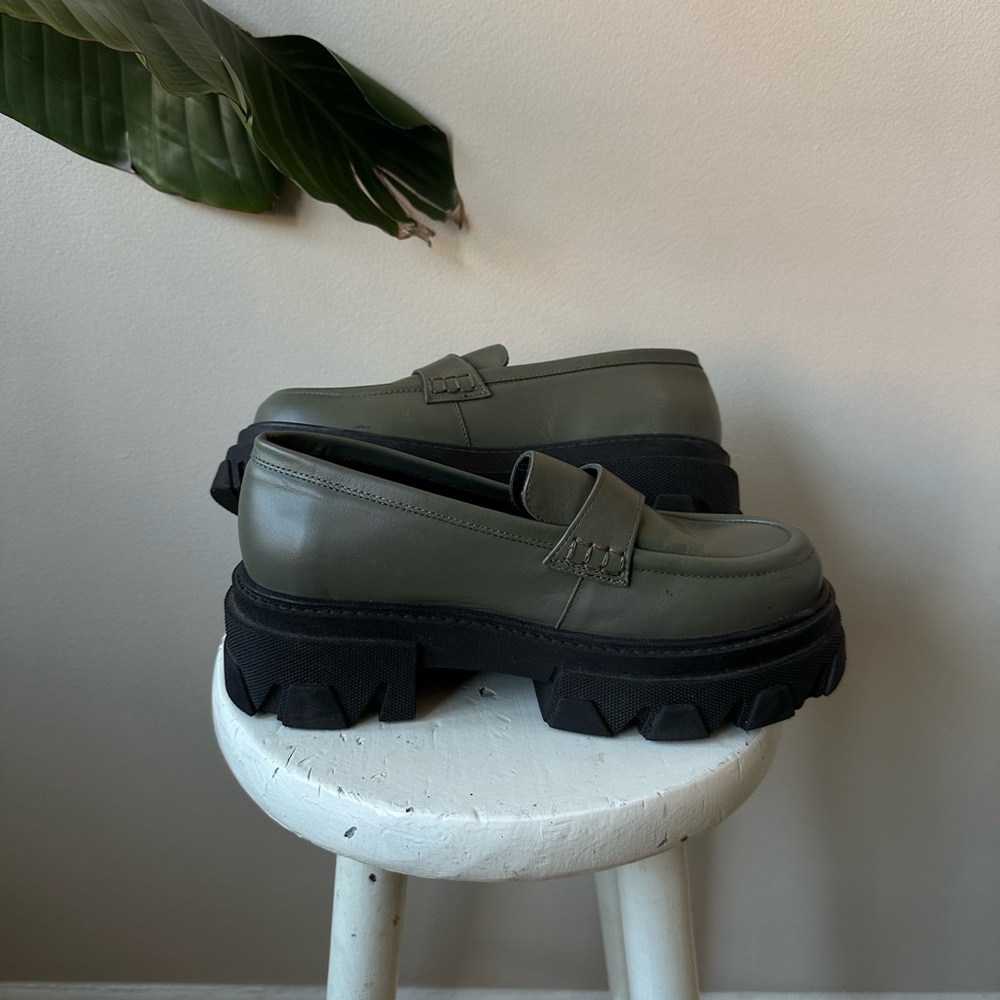 Women’s Alohas Olive Green Loafers - Picture 4 of 4